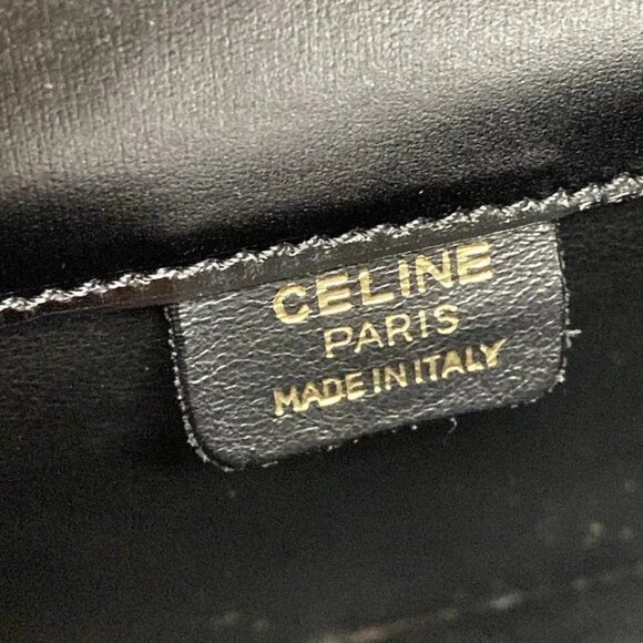 CELINE Star Ball - Black Gold Leather Shoulder Bag 663-082325 - Picture 13 of 14